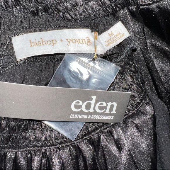 Black pleated halter style dress NWT size Medium - Picture 8 of 9